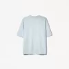 T-shirt oversize in cotone pesante a maniche corte