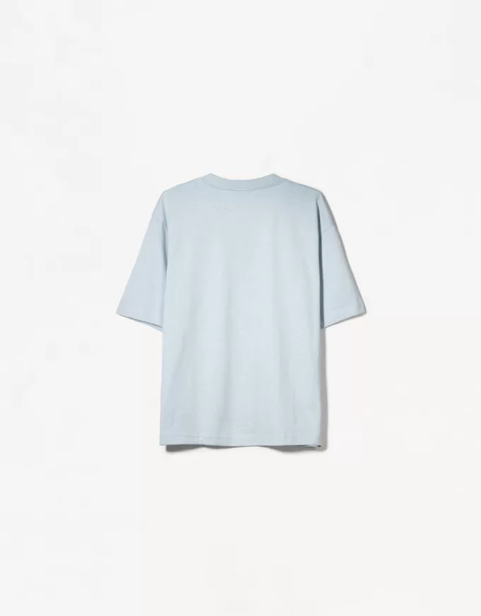 T-shirt oversize in cotone pesante a maniche corte