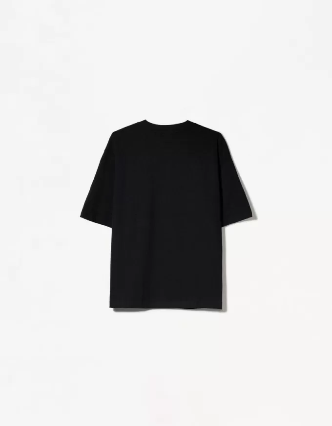 T-shirt oversize in cotone pesante a maniche corte