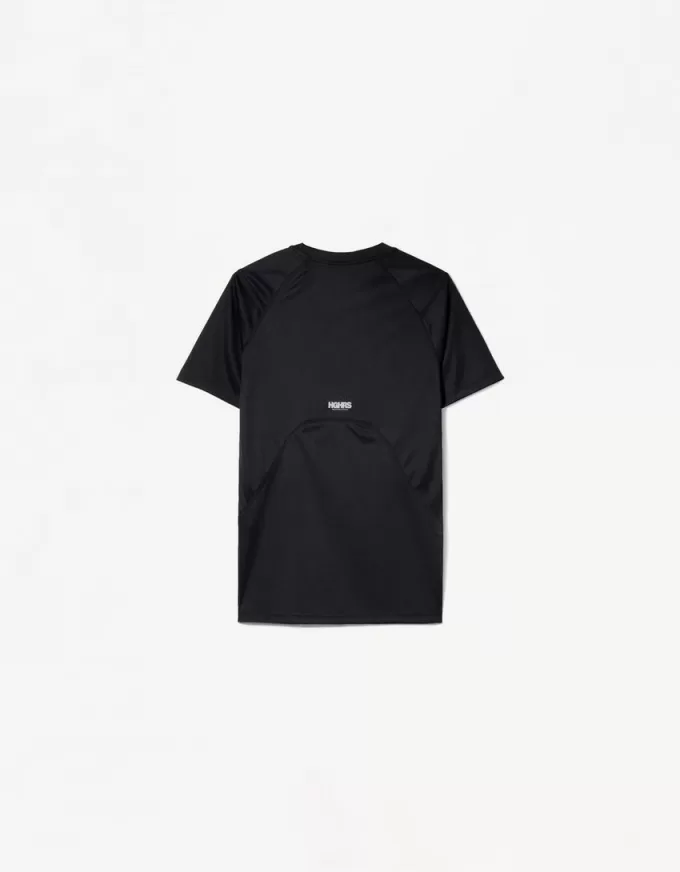 T-shirt slim fit a maniche corte con cuciture