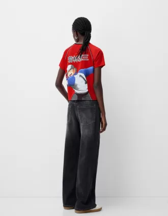 T-shirt sportiva Captain Tsubasa a manica corta