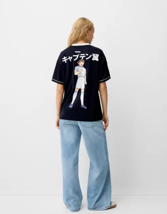 T-shirt sportiva Captain Tsubasa a manica corta