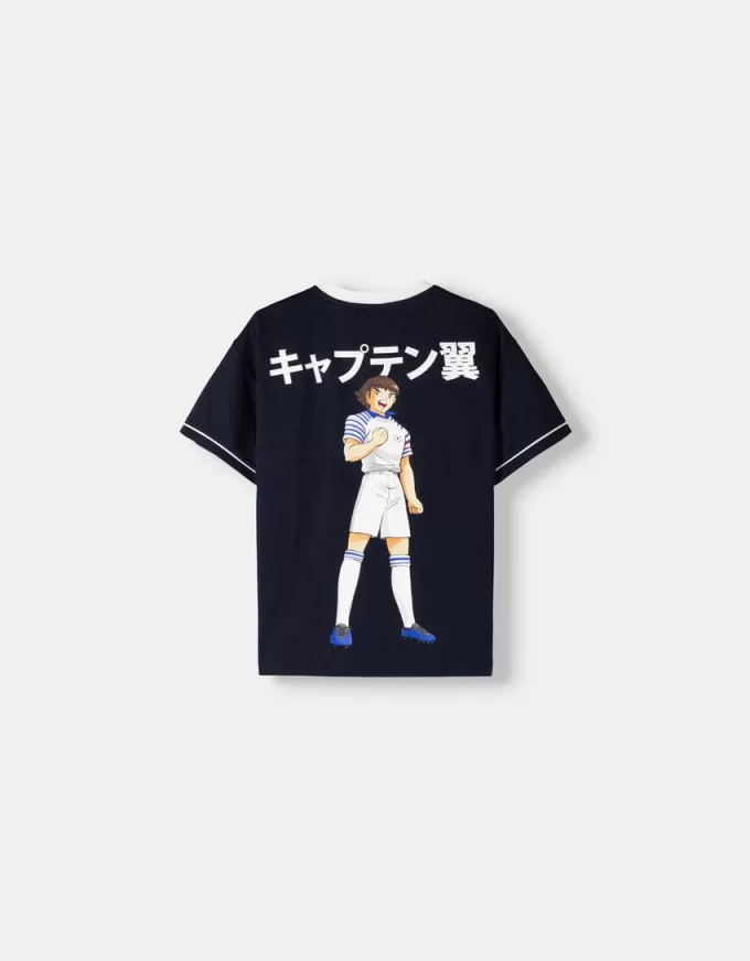 T-shirt sportiva Captain Tsubasa a manica corta