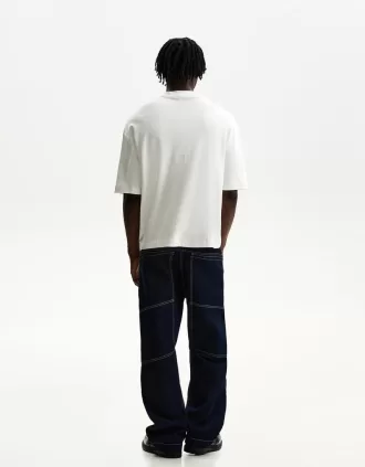 T-shirt squadrata a maniche corte