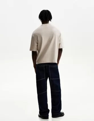 T-shirt squadrata a maniche corte