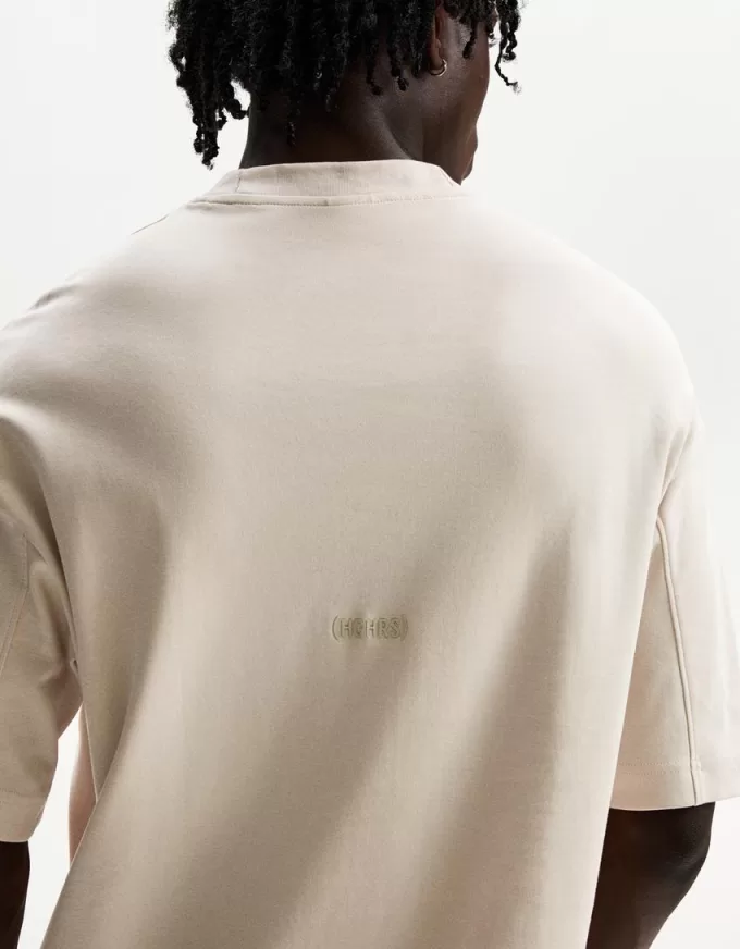 T-shirt squadrata a maniche corte