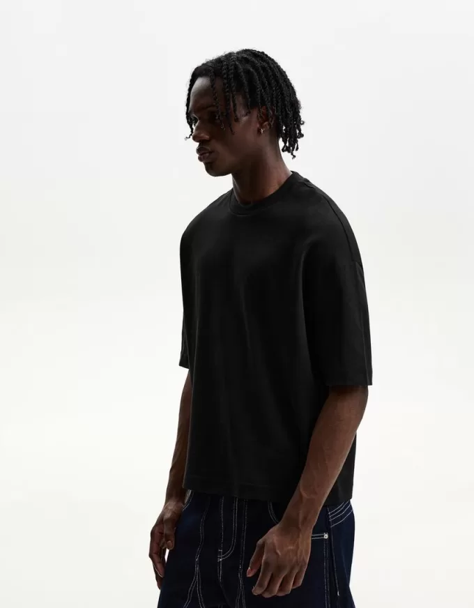 T-shirt squadrata a maniche corte