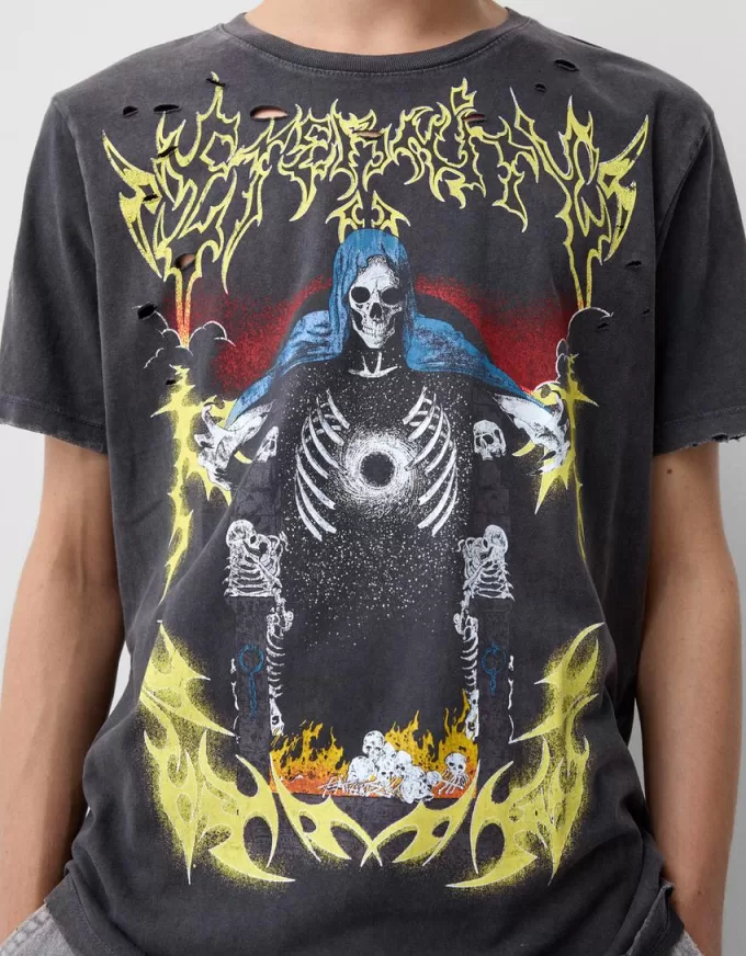 T-shirt stampata a manica corta