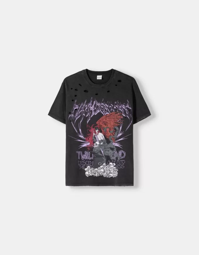 T-shirt stampata a manica corta