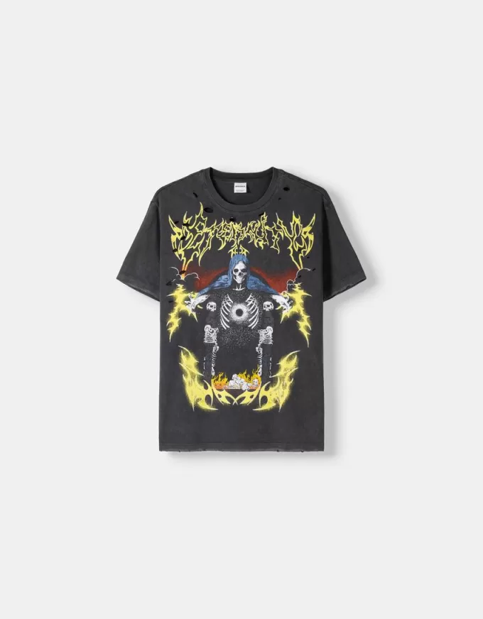 T-shirt stampata a manica corta