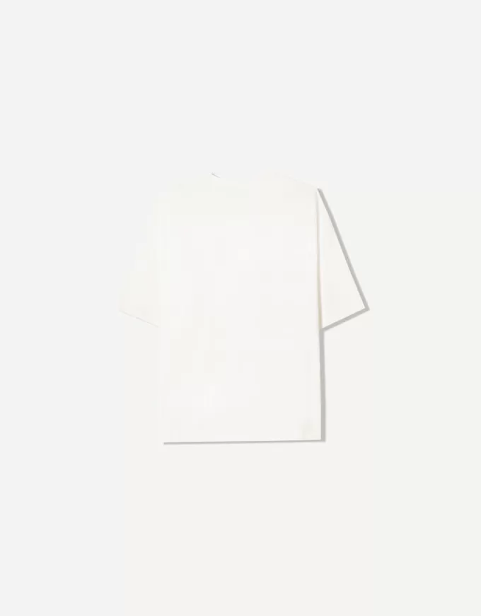 T-shirt stampata a maniche corte con scollo a V