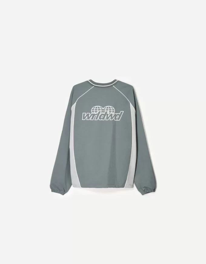 T-shirt tecnica retrò sportiva a maniche lunghe