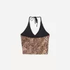 Tankini con stampa animalier