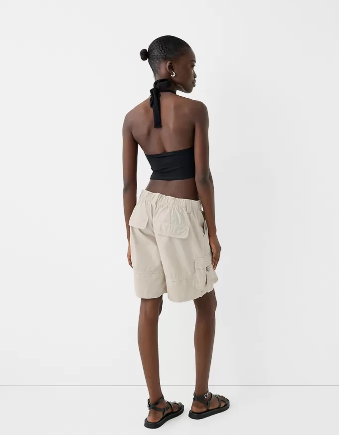 Tasche cargo con bretelle Bermuda