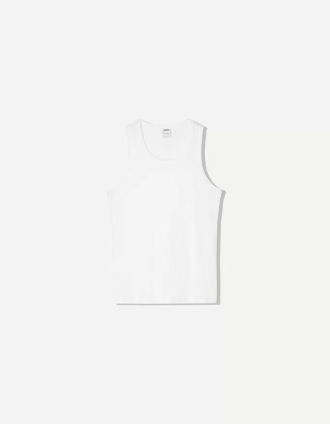 Top a costine con spalline