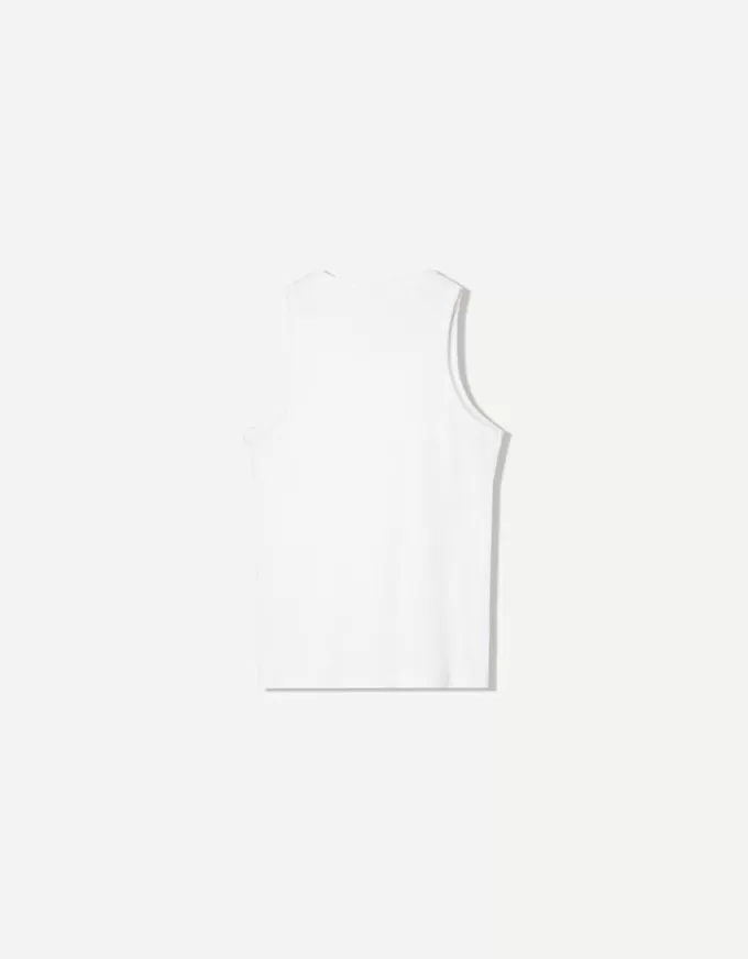 Top a costine con spalline