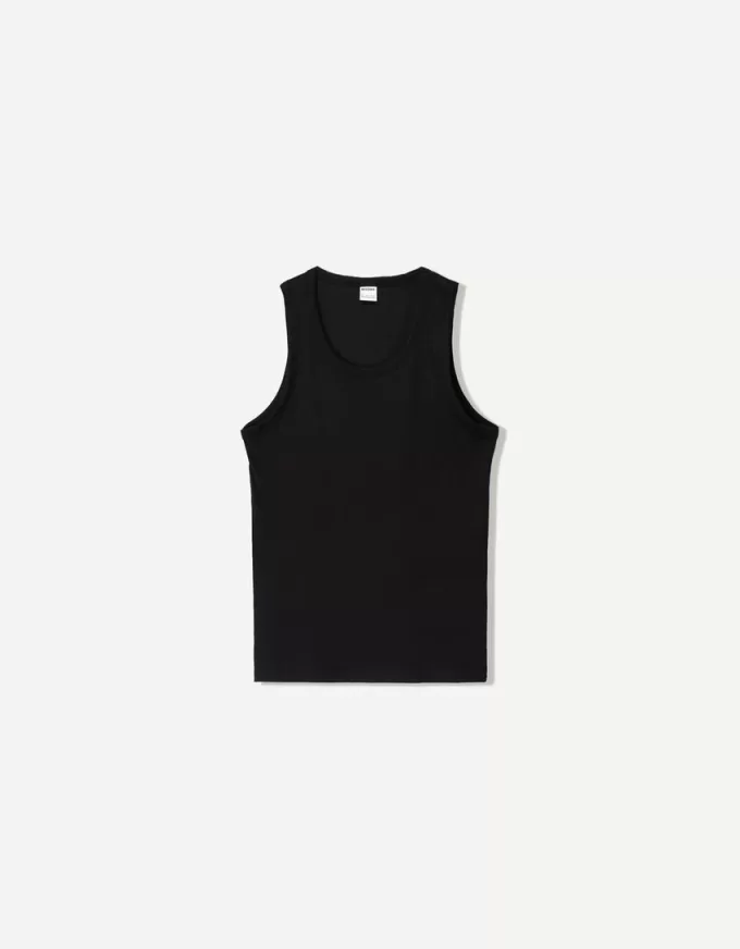 Top a costine con spalline