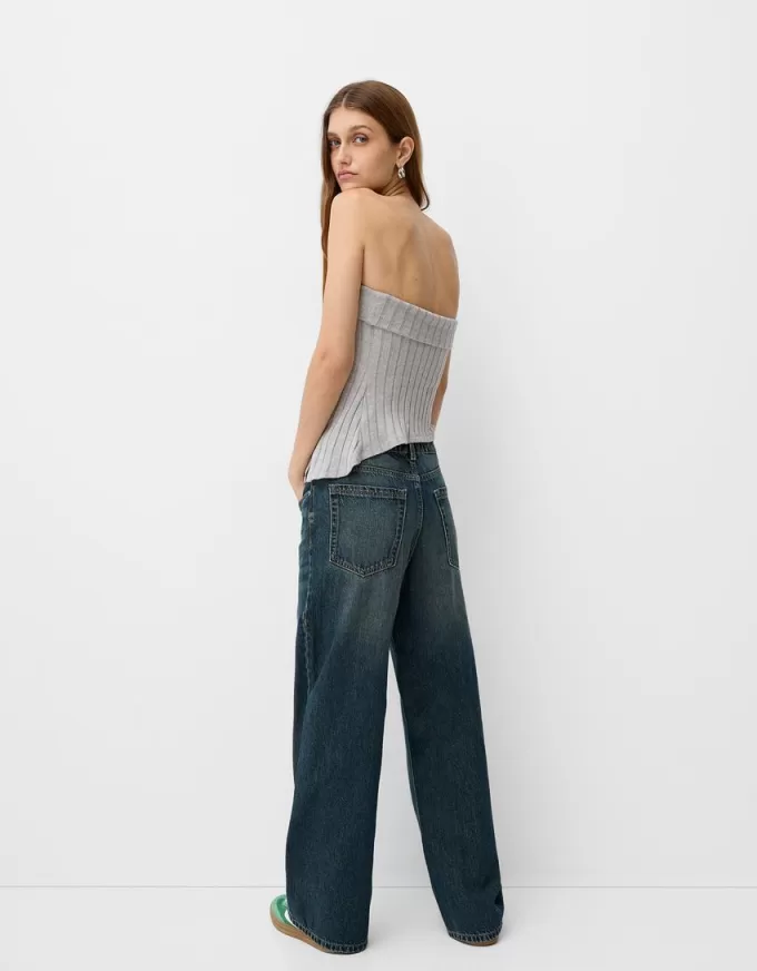 Top a fascia con spacco laterale