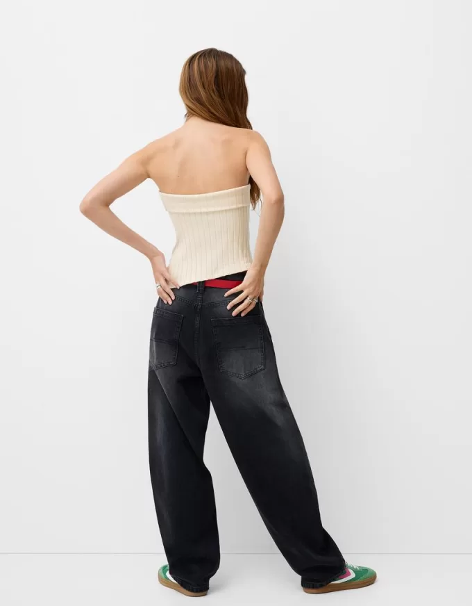 Top a fascia con spacco laterale