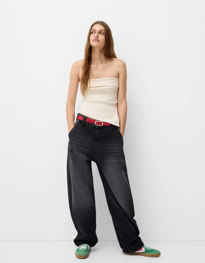 Top a fascia con spacco laterale