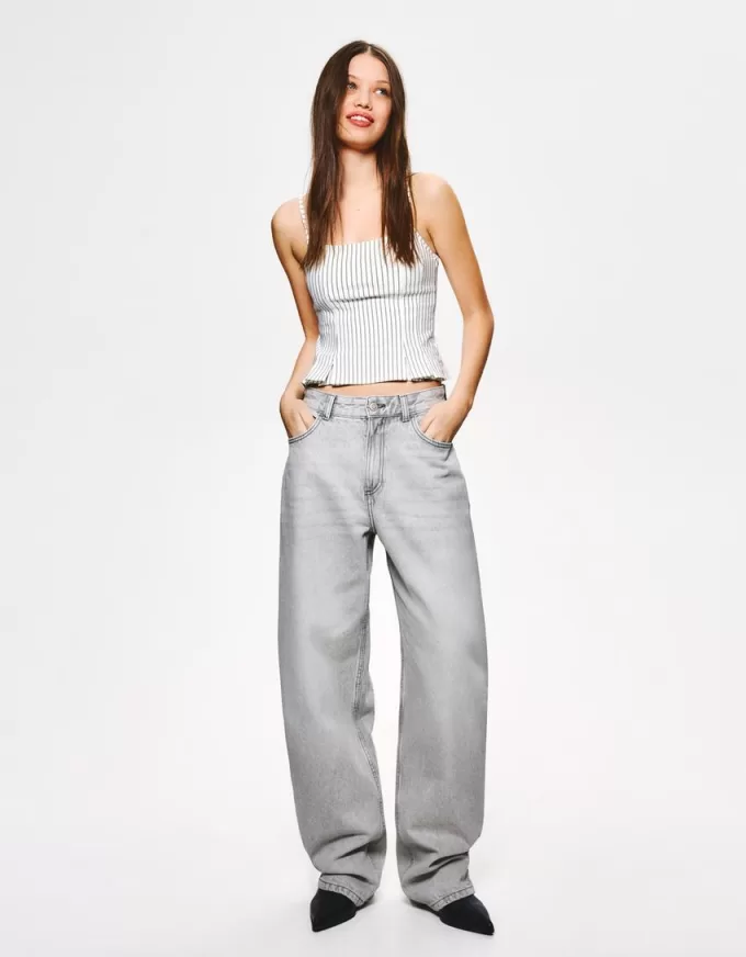 Top bengalese con spalline