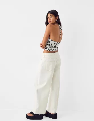 Top con stampa animalier