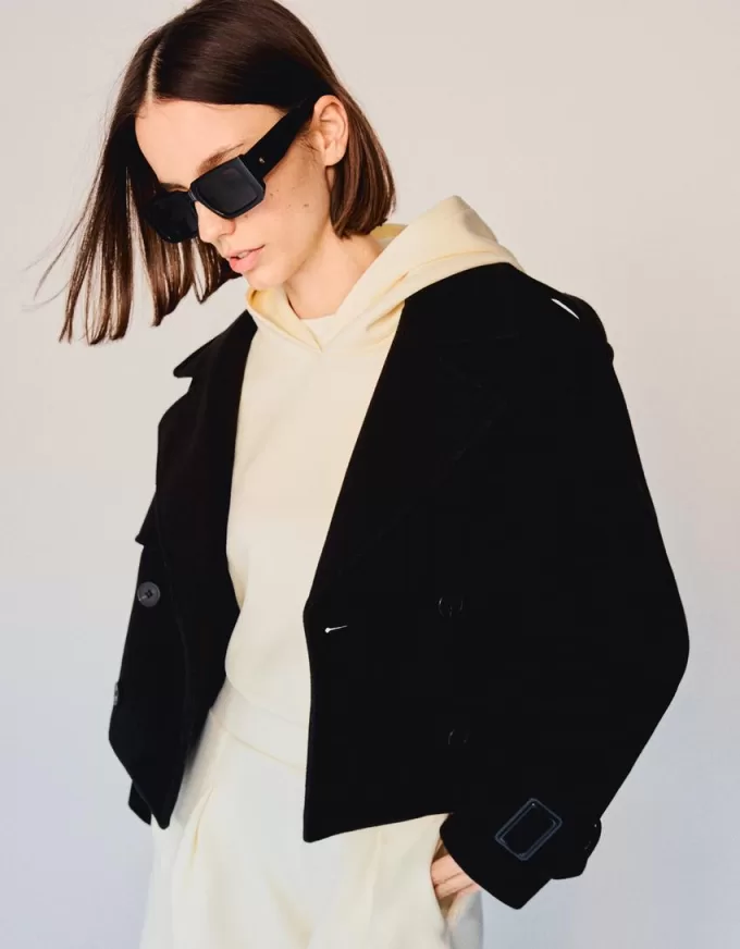 Trench corto morbido