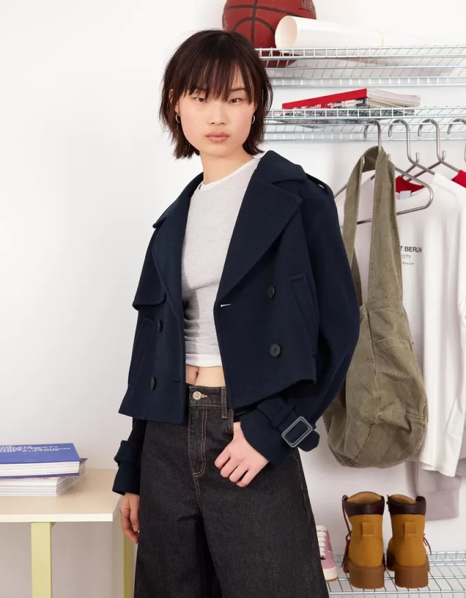 Trench corto morbido