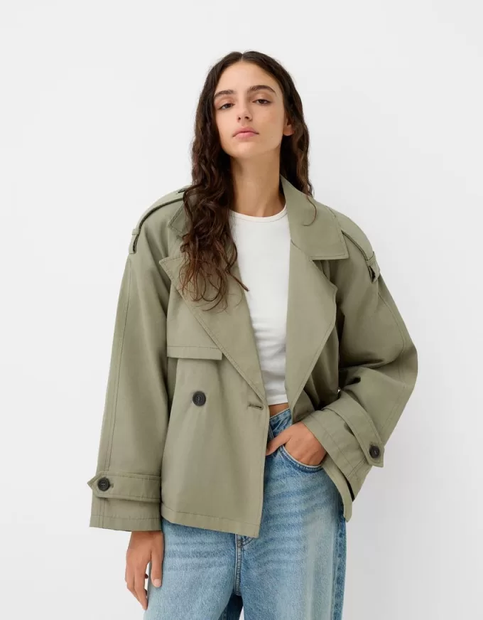 Trench corto oversize